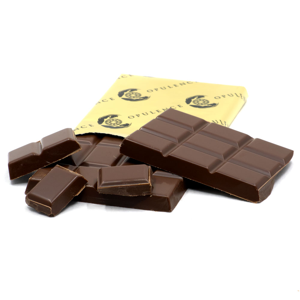 500 mg Milk Chocolate SHATTER Bars in Indica or Sativa by Opulence